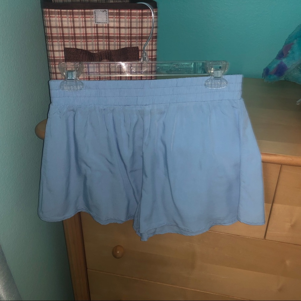 Blue Forever 21 Woven Flowy Shorts